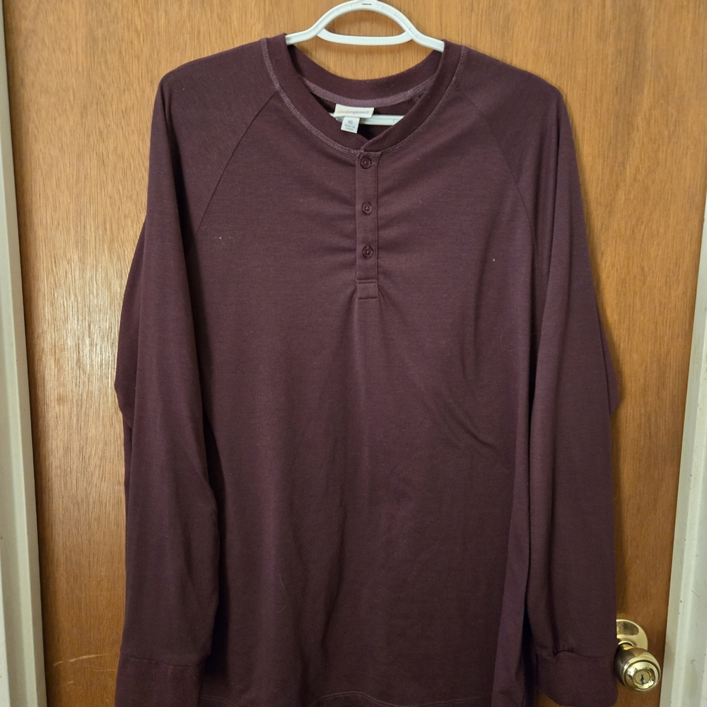 LuLaRoe Women's Burgundy Long Sleeve Tee